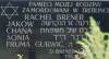 Memorial plaque to murdered in Treblinka members of family Brenner: Rachel, Jakow, Chana, Sonia as well Fruma maiden Gurwic. Founded by D. Brenner from Tel Aviv